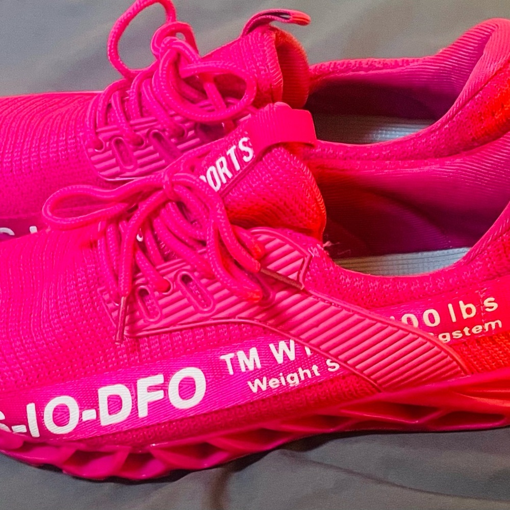 Hot Pink Women’s Sneakers - Picture 2 of 6